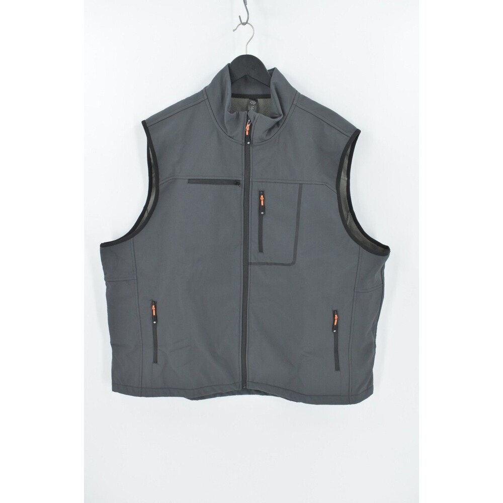 MoFiz Mens 3XL Softshell Fleece Lined Vest Grey Golf Activewear